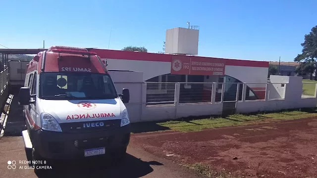 Homem de 32 anos tem crise convulsiva e é socorrido pelo SAMU no bairro Alto Alegre, em Catanduvas