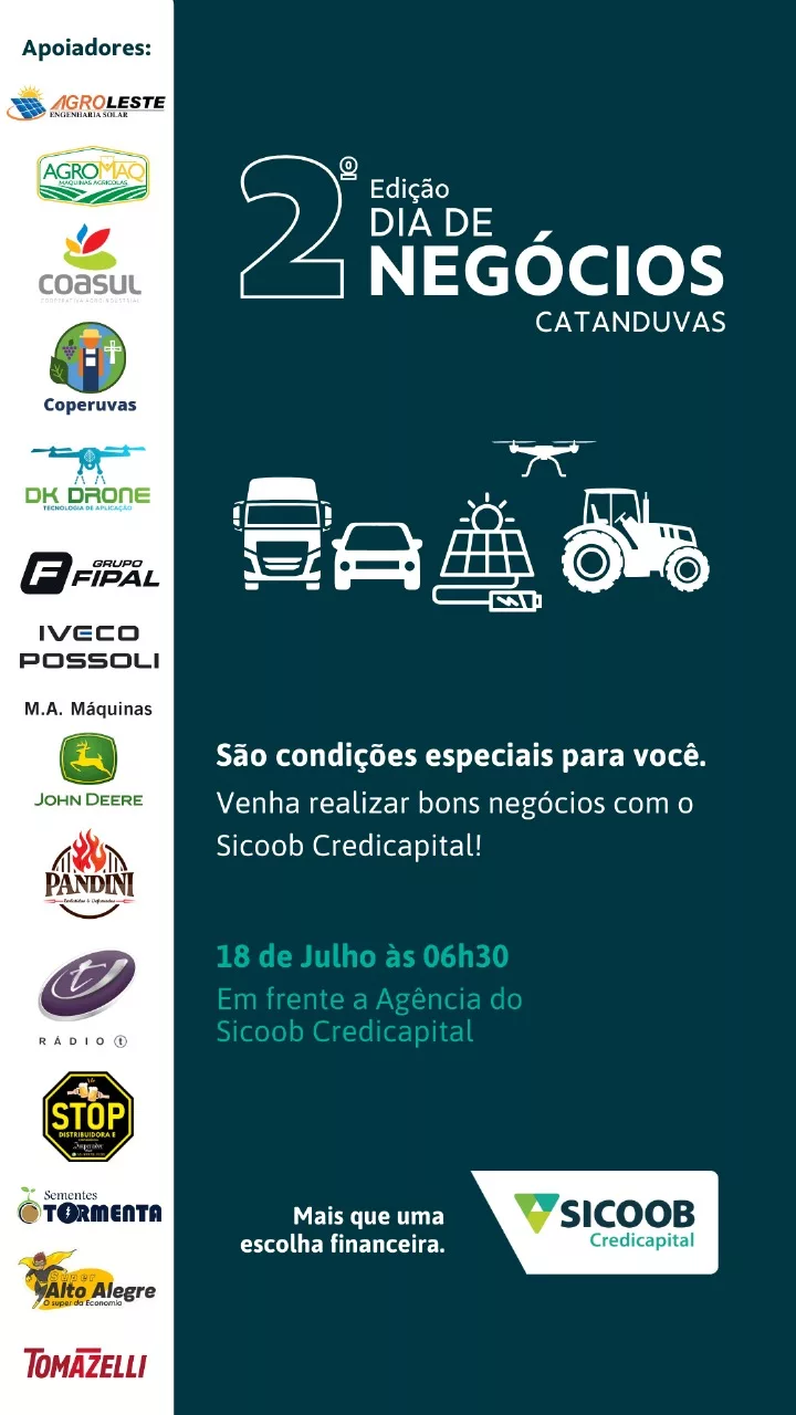 Catanduvas se prepara para a 2ª edição do Dia de Negócios SICOOB!